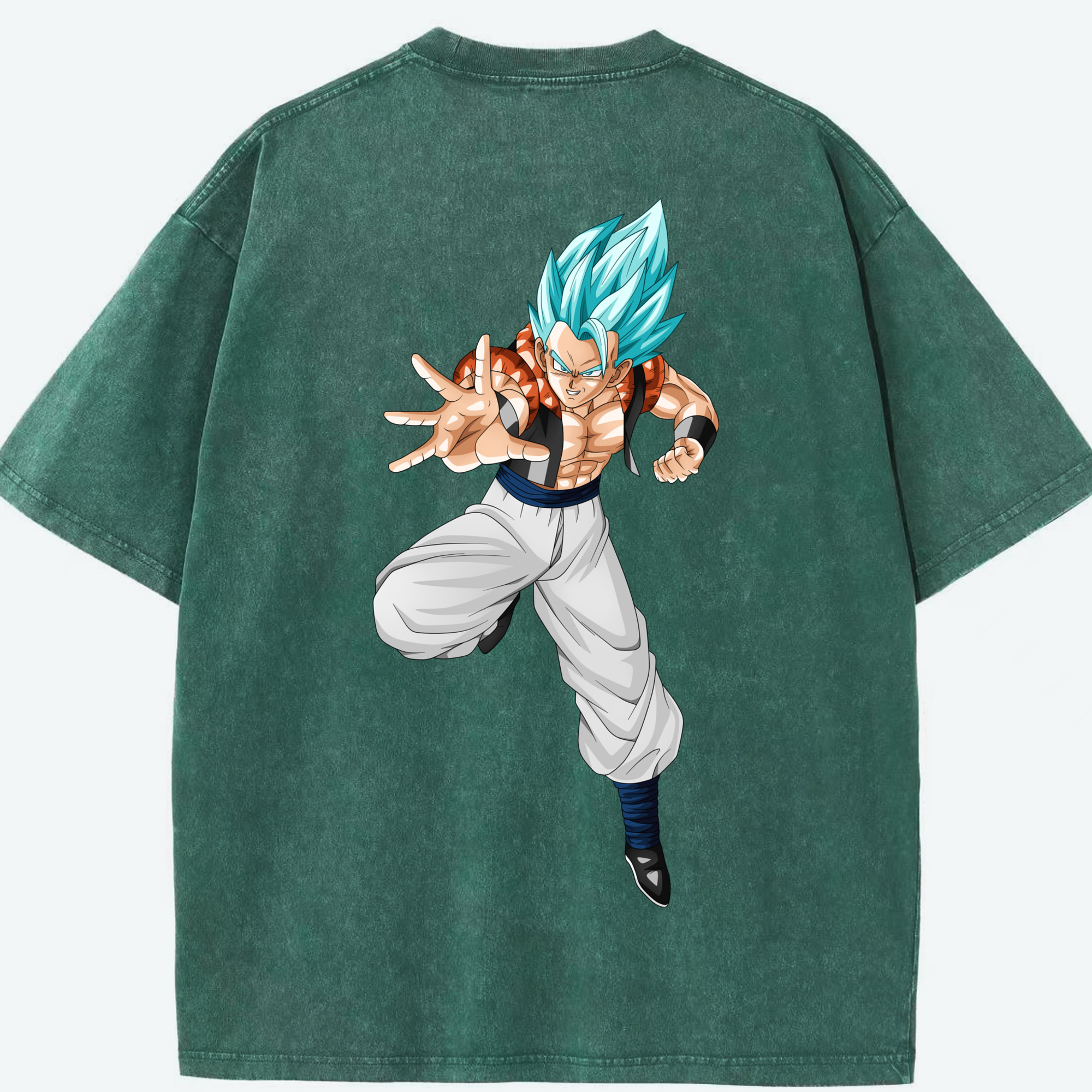 （画像用） ドラゴンボール ベジータ四世（Bejīta Yonsei）DRAGON BALL Vegeta IV 綿100% ヴィンテージ風 半袖Tシャツ（背面プリント）